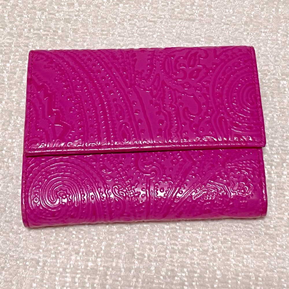 ETRO Half wallet RARE DESIGN in PINK